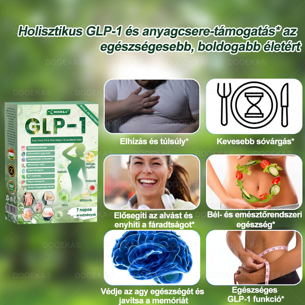 ✨✨DOOEKA® GLP-1 8 az 1-ben Fit & Vital Szájon át szedhető oldat – Napi egyszer, 7 nap alatt látható változás / Elhízás, szív- és érrendszeri egészség, cukorbetegség, alvási apnoe, bélrendszer egészsége, ízületi problémák és még sok más esetén