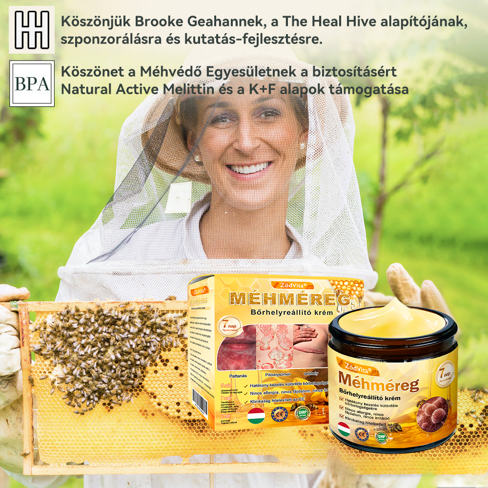 🌿Bőrgyógyász ajánlása💪ZödVita® Méhméreg Bőrhelyreállító Krém (👨‍⚕‍CE jóváhagyott)✅