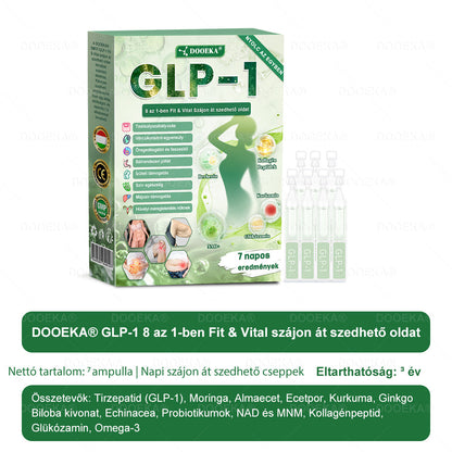 ✨✨DOOEKA® GLP-1 8 az 1-ben Fit & Vital Szájon át szedhető oldat – Napi egyszer, 7 nap alatt látható változás / Elhízás, szív- és érrendszeri egészség, cukorbetegség, alvási apnoe, bélrendszer egészsége, ízületi problémák és még sok más esetén