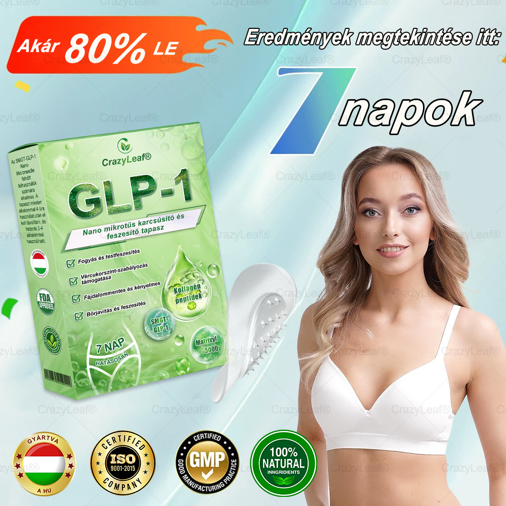 ✨│Hivatalos webáruház│ CrazyLeaf® SMGT-GLP-1 Nano Mikrotűs Tapasz 👉Természetes segítség túlsúly, fáradtság, bőr- és ízületi problémák ellen.ermészetes segítség túlsúly, fáradtság, bőr- és ízületi problémák ellen.🌿