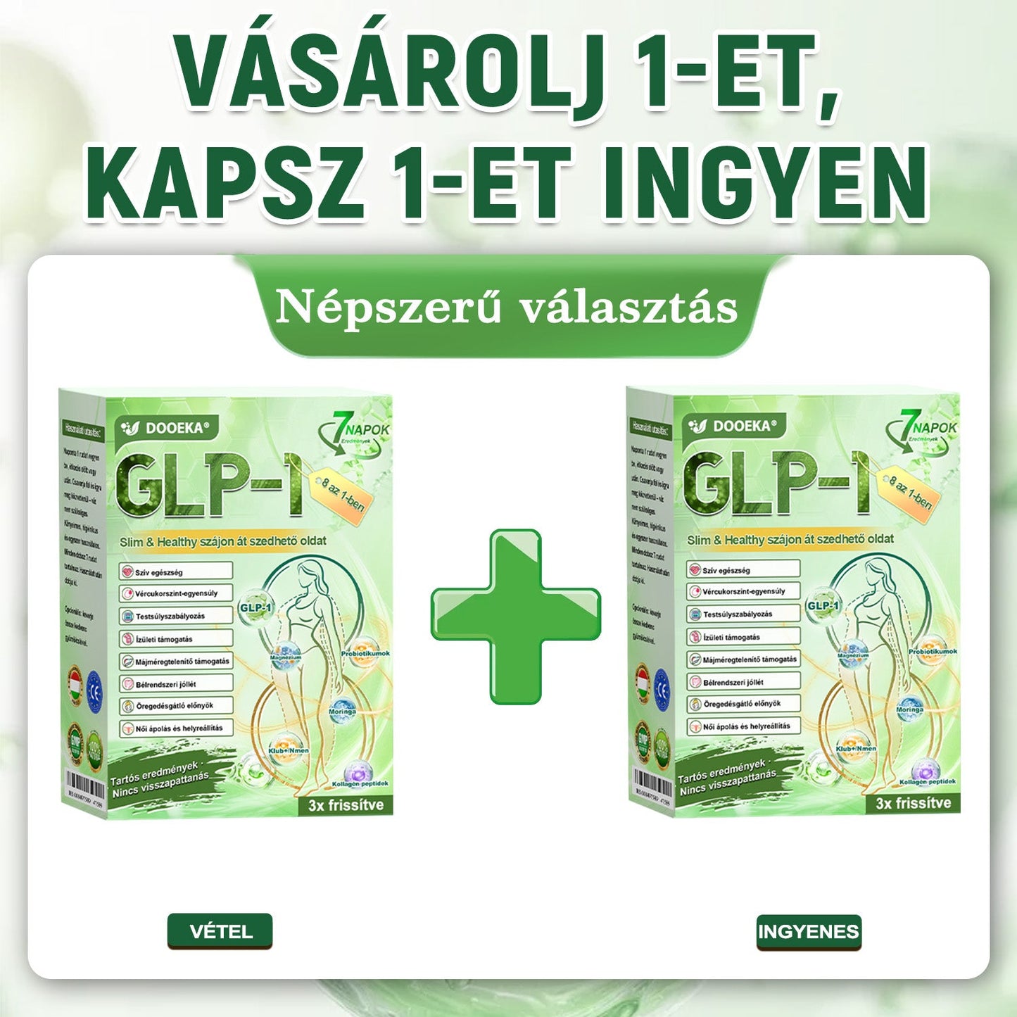 🧑‍⚕️DOOEKA® GLP-1 8-az-1 Slim & Healthy Szájon át Szedhető Oldat (Napi 1 adag · Eredmény 7 nap alatt),Segíti a fogyást, védi a szívet, szabályozza a cukorszintet, javítja az emésztést és az ízületeket — miközben feszesíti a bőrt és növeli az energiát.