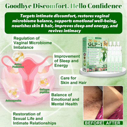 DOOEKA® GLP-1 20-az-1 Slim & Health Orális Oldat – Egyszerű napi használat, látványos eredmény 7 nap alatt, 100 milliárd aktív probiotikummal ✅ testsúlykezelés, szív-, cukorbetegség-, bél- és női egészség, feszes bőr, energia.