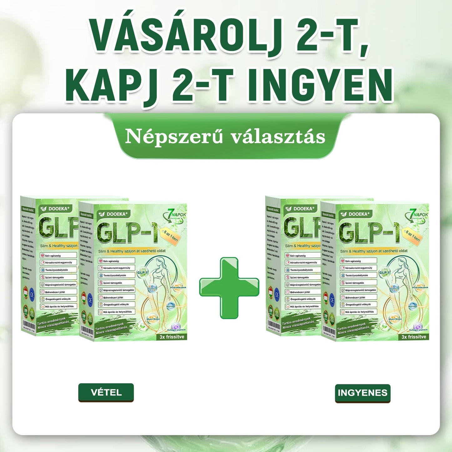 🧑‍⚕️DOOEKA® GLP-1 8-az-1 Slim & Healthy Szájon át Szedhető Oldat (Napi 1 adag · Eredmény 7 nap alatt),Segíti a fogyást, védi a szívet, szabályozza a cukorszintet, javítja az emésztést és az ízületeket — miközben feszesíti a bőrt és növeli az energiát.