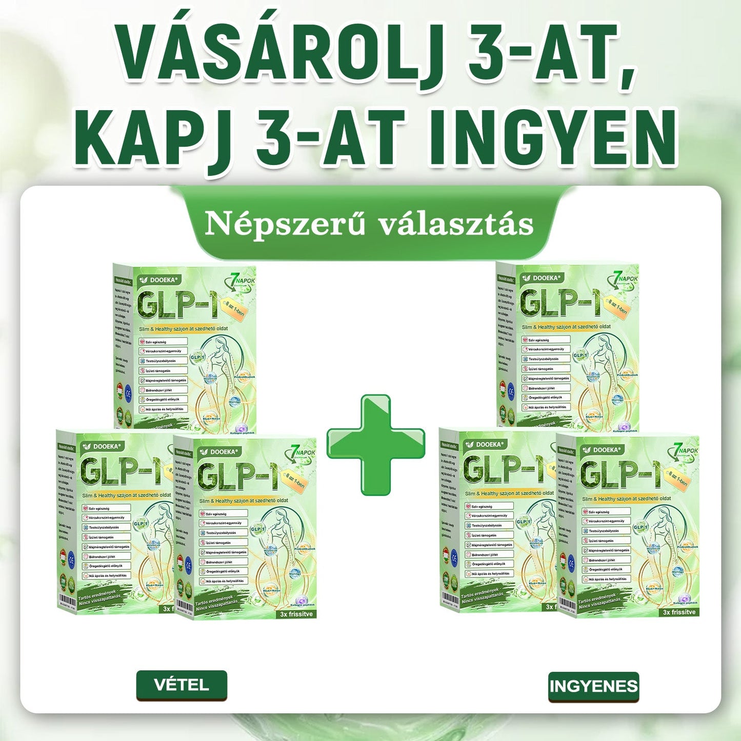 🧑‍⚕️DOOEKA® GLP-1 8-az-1 Slim & Healthy Szájon át Szedhető Oldat (Napi 1 adag · Eredmény 7 nap alatt),Segíti a fogyást, védi a szívet, szabályozza a cukorszintet, javítja az emésztést és az ízületeket — miközben feszesíti a bőrt és növeli az energiát.