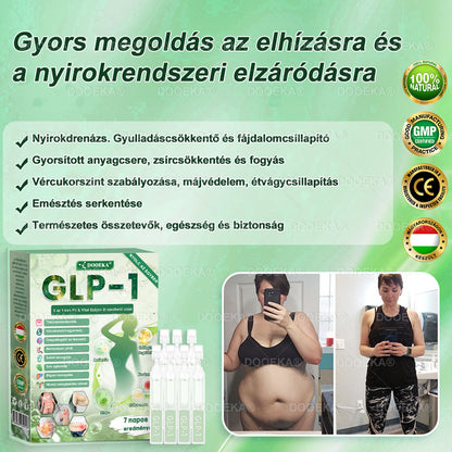 ✨✨DOOEKA® GLP-1 8 az 1-ben Fit & Vital Szájon át szedhető oldat – Napi egyszer, 7 nap alatt látható változás / Elhízás, szív- és érrendszeri egészség, cukorbetegség, alvási apnoe, bélrendszer egészsége, ízületi problémák és még sok más esetén